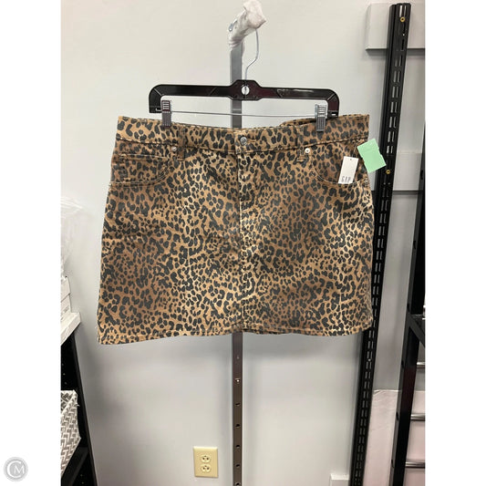 Skirt Mini & Short By Gap In Animal Print, Size: 18