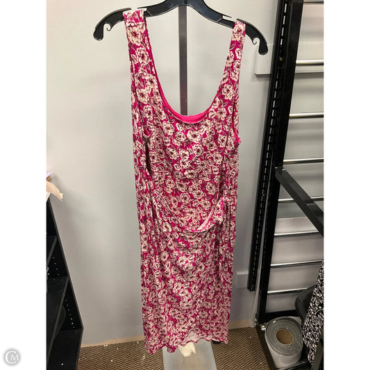 Dress Casual Midi By Loft In Floral Print, Size: Xl