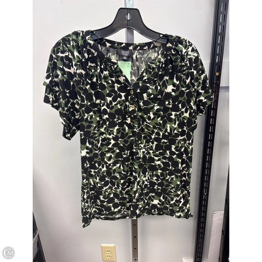 Top Short Sleeve By Jones New York In Multi-colored, Size: S