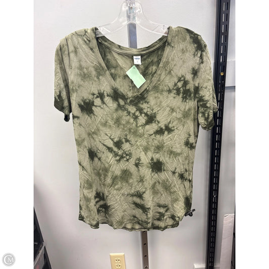 Top Short Sleeve Basic By Old Navy In Tie Dye Print, Size: M