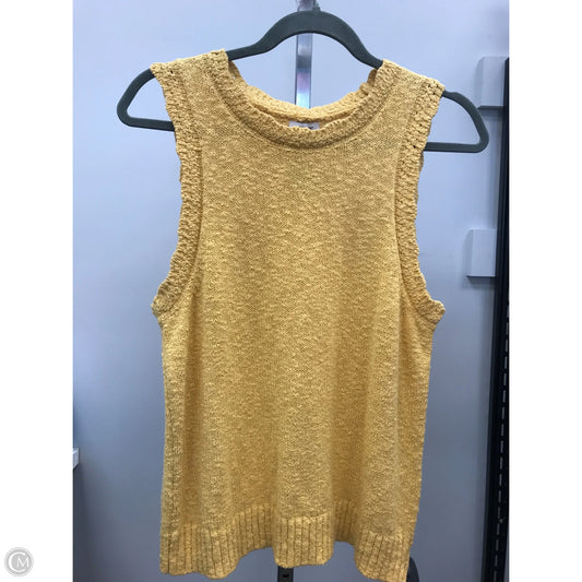 Top Sleeveless By J. Crew In Yellow, Size: M