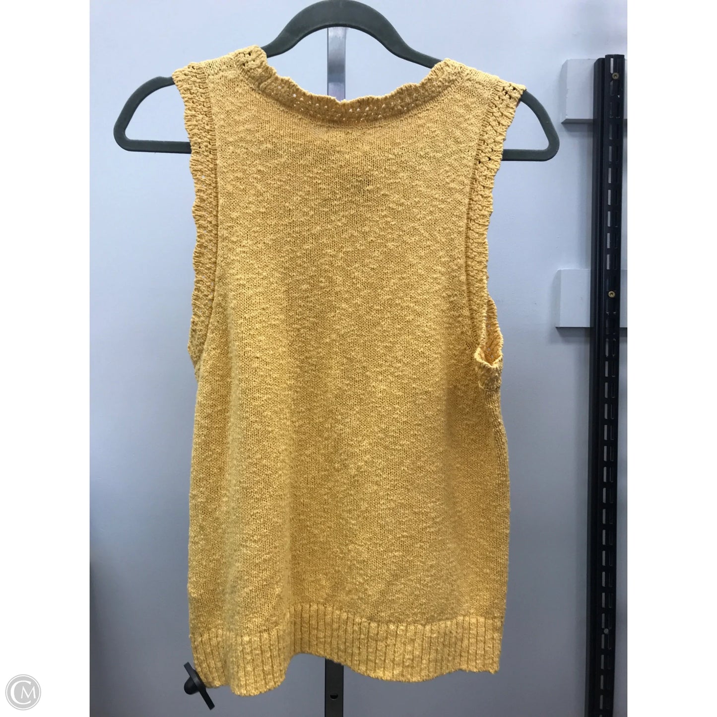 Top Sleeveless By J. Crew In Yellow, Size: M