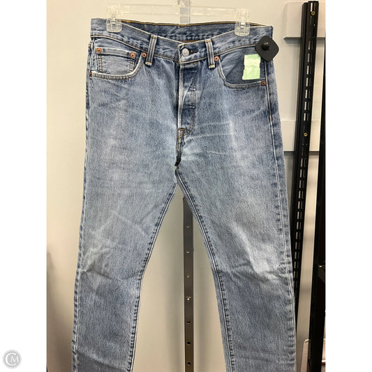 Jeans Straight By Levis In Blue Denim, Size: 10
