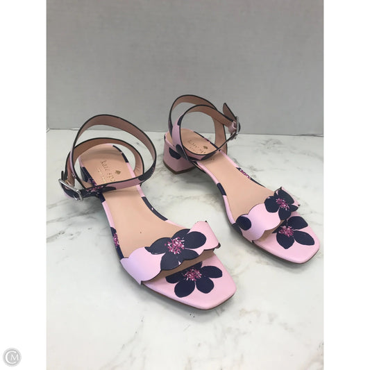 Sandals Designer By Kate Spade In Pink & Purple, Size: 8.5