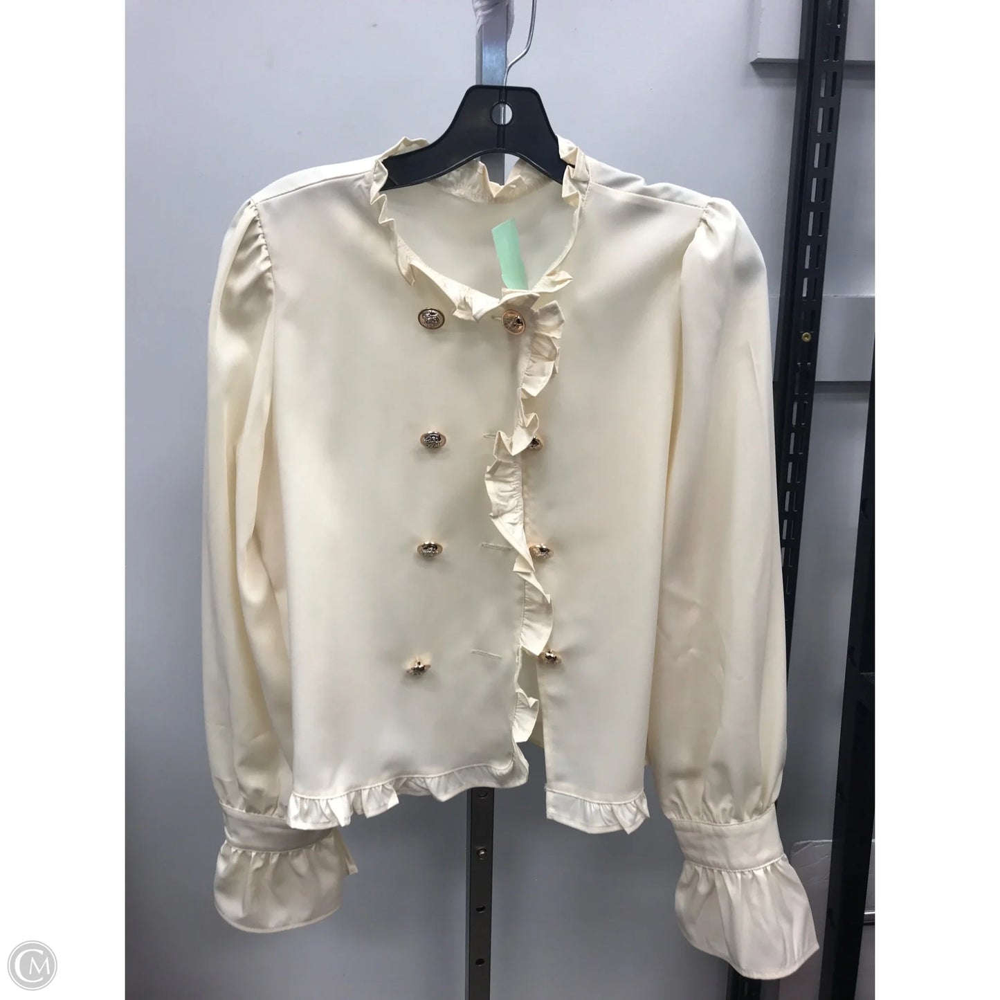 Cardigan By Clothes Mentor In Cream, Size: M