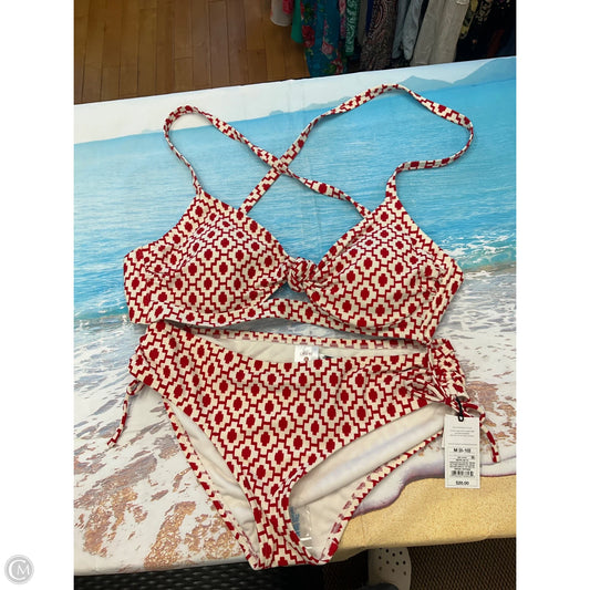 Sweater 2pc By Shade & Shore In Cream & Red, Size: M
