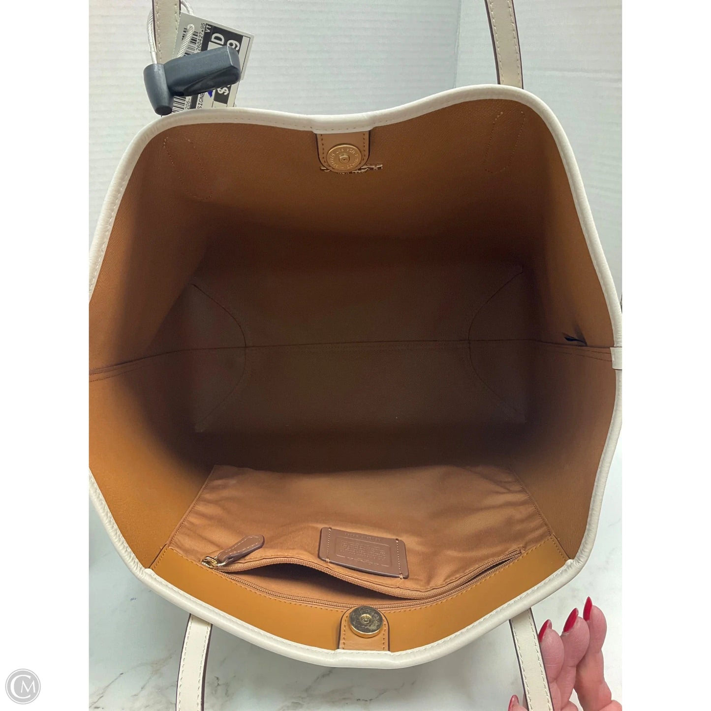 Tote Designer By Coach, Size: Medium