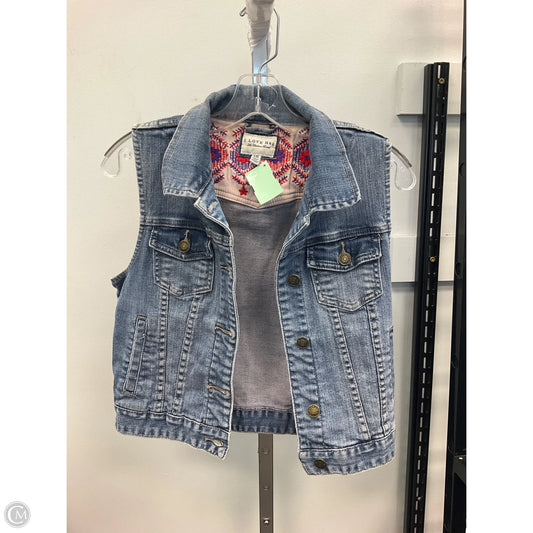 Vest Other By Clothes Mentor In Blue Denim, Size: L