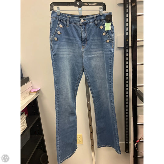 Jeans Boot Cut By Curve Appeal In Blue Denim, Size: 12