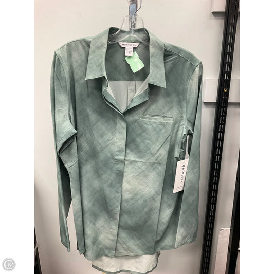 Top Long Sleeve By Athleta In Green, Size: S