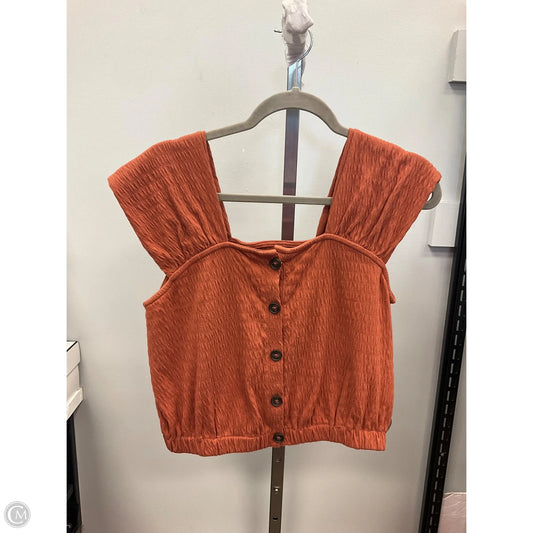 Top Sleeveless By Madewell In Copper, Size: Xxs