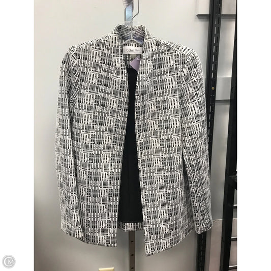 Blazer By Calvin Klein In Black & White, Size: 8p