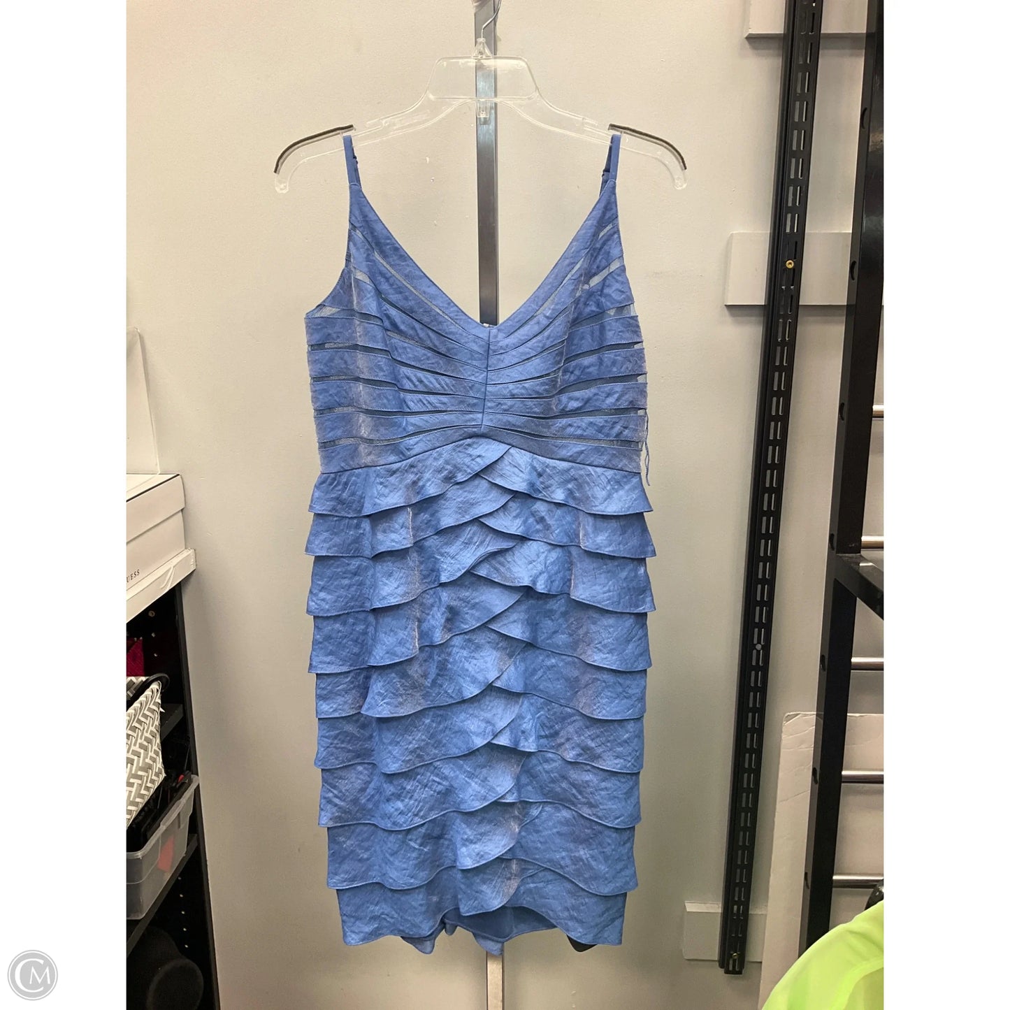 Dress Party Short By Adrianna Papell In Blue, Size: 12p
