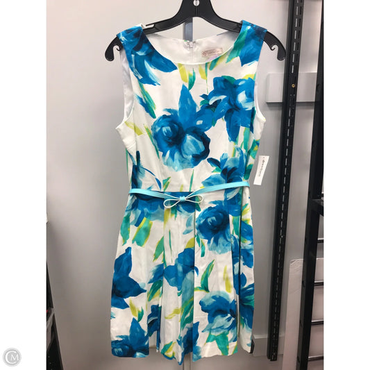 Dress Casual Short By Dressbarn In Blue & White, Size: 6