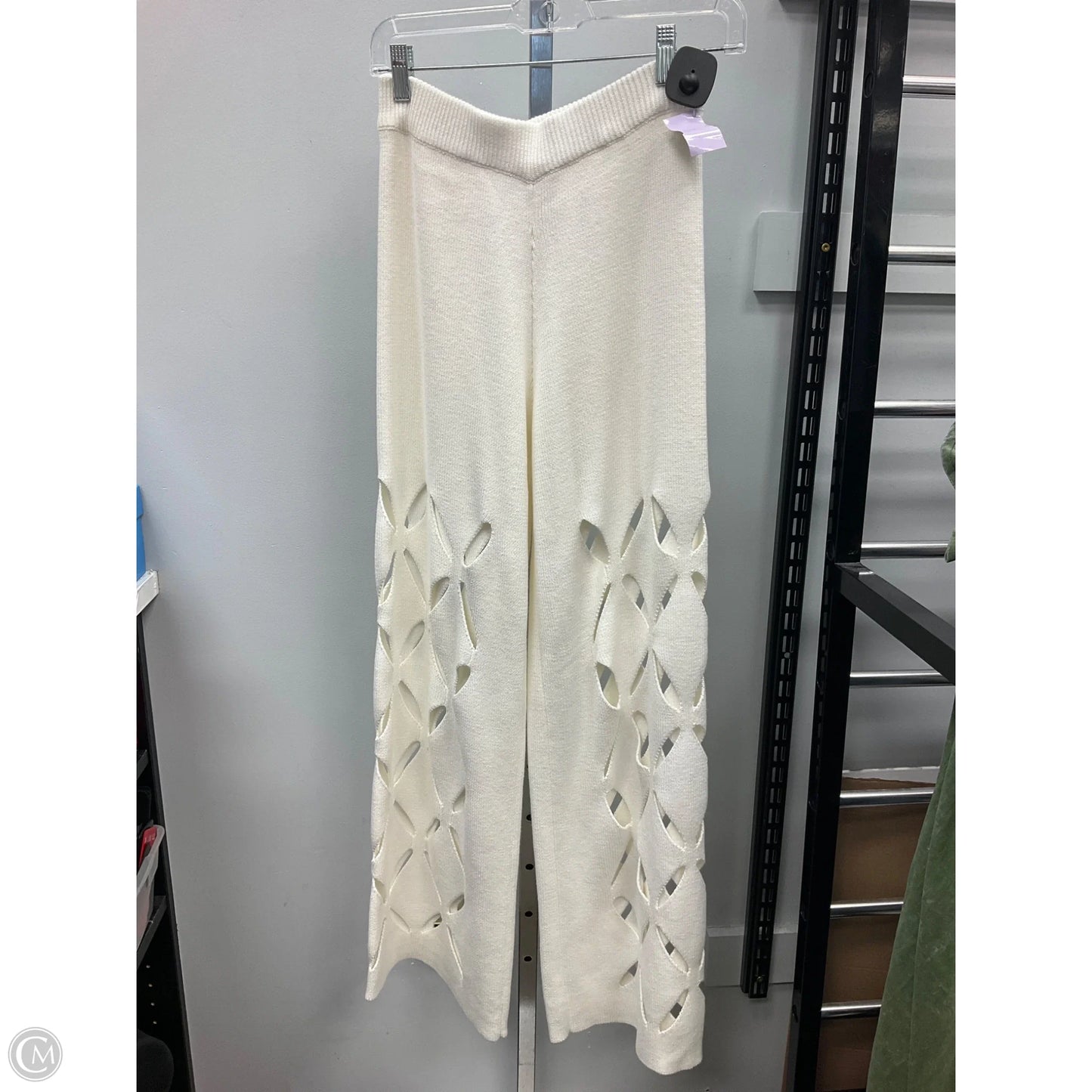 Pants Wide Leg By Beige Batary In Cream, Size: M