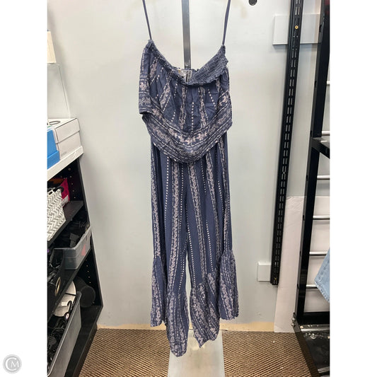 Jumpsuit By Japna In Blue & Cream, Size: Xs