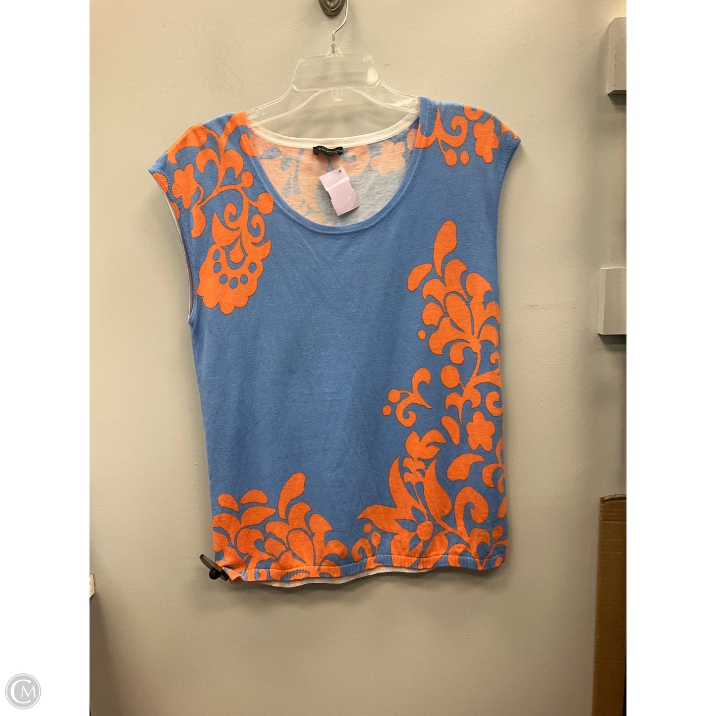 Top Sleeveless By Talbots In Blue & Orange, Size: M