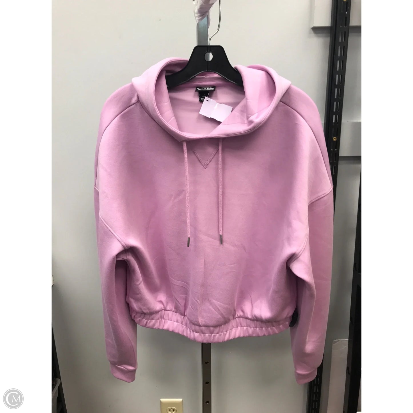 Sweatshirt Hoodie By Scoop In Pink, Size: M