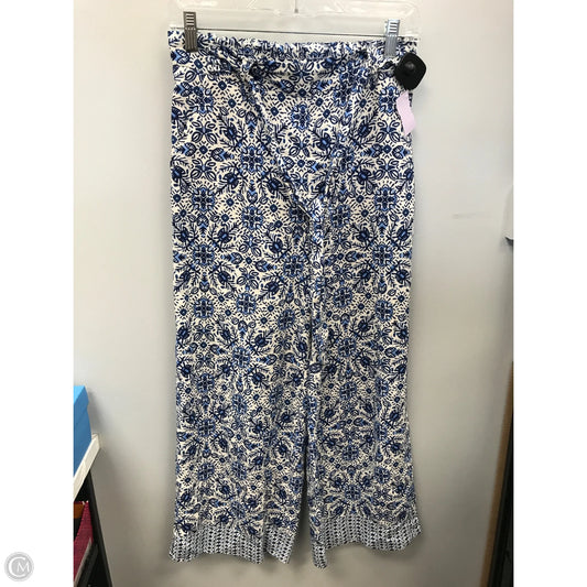 Pants Wide Leg By Joie In Blue & Cream, Size: 2
