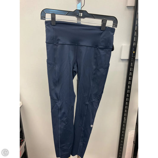 Athletic Leggings Capris By Lululemon In Navy, Size: 6