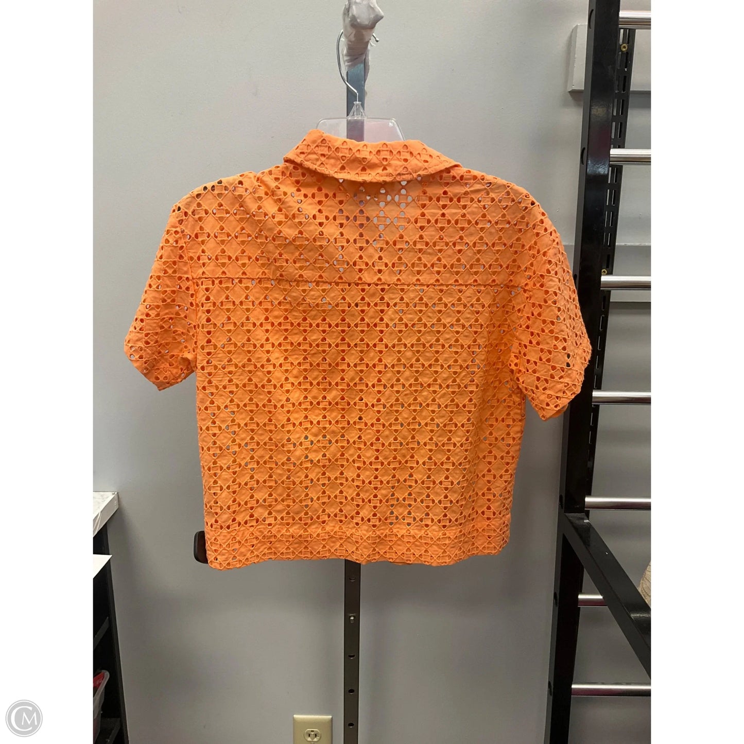 Top Short Sleeve By Marled In Orange, Size: Xs