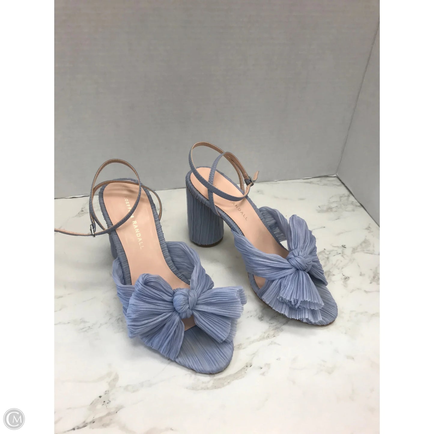 Sandals Heels Block By Loeffler Randall In Blue, Size: 7.5