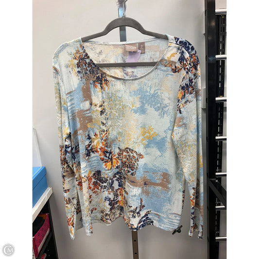 Top Long Sleeve By Chicos In Multi-colored, Size: L