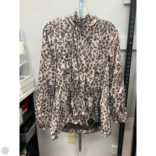 Coat Raincoat By Hawke & Co In Animal Print, Size: L