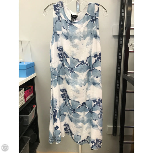 Dress Casual Short By Papillion In Blue & White, Size: M