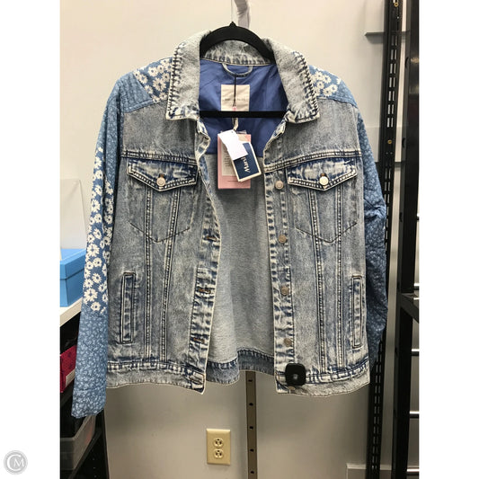 Jacket Denim By Avec Les Filles In Blue Denim, Size: M