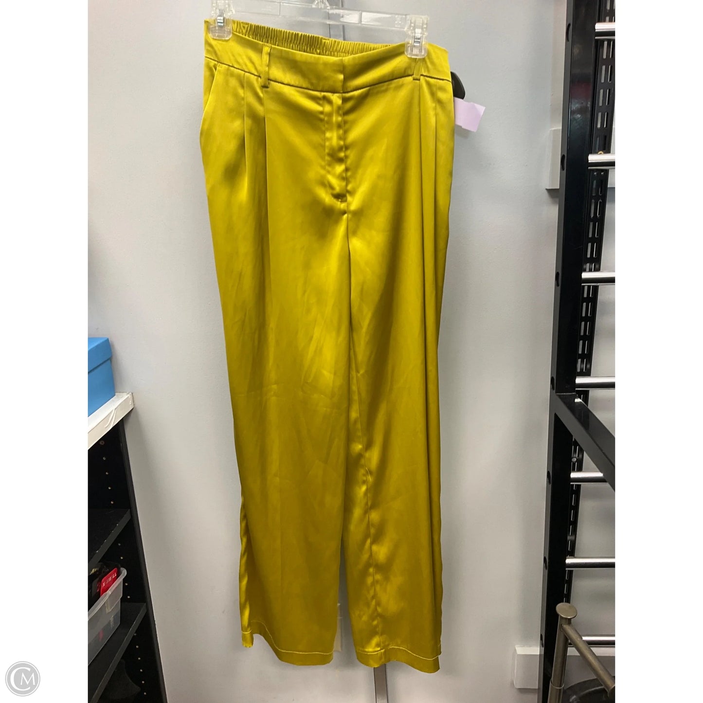 Pants Wide Leg By House Of Harlow In Chartreuse, Size: S