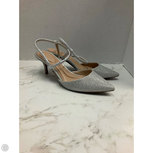 Shoes Heels Kitten By Kelly And Katie In Silver, Size: 8