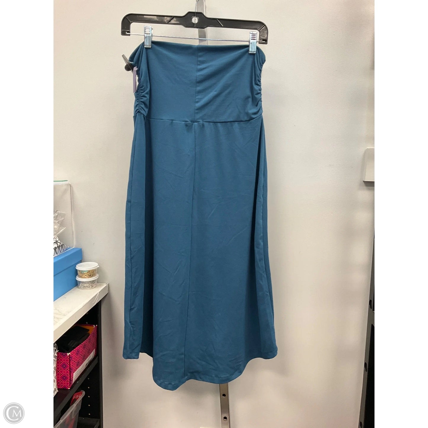 Skirt Midi By Eddie Bauer In Blue, Size: S