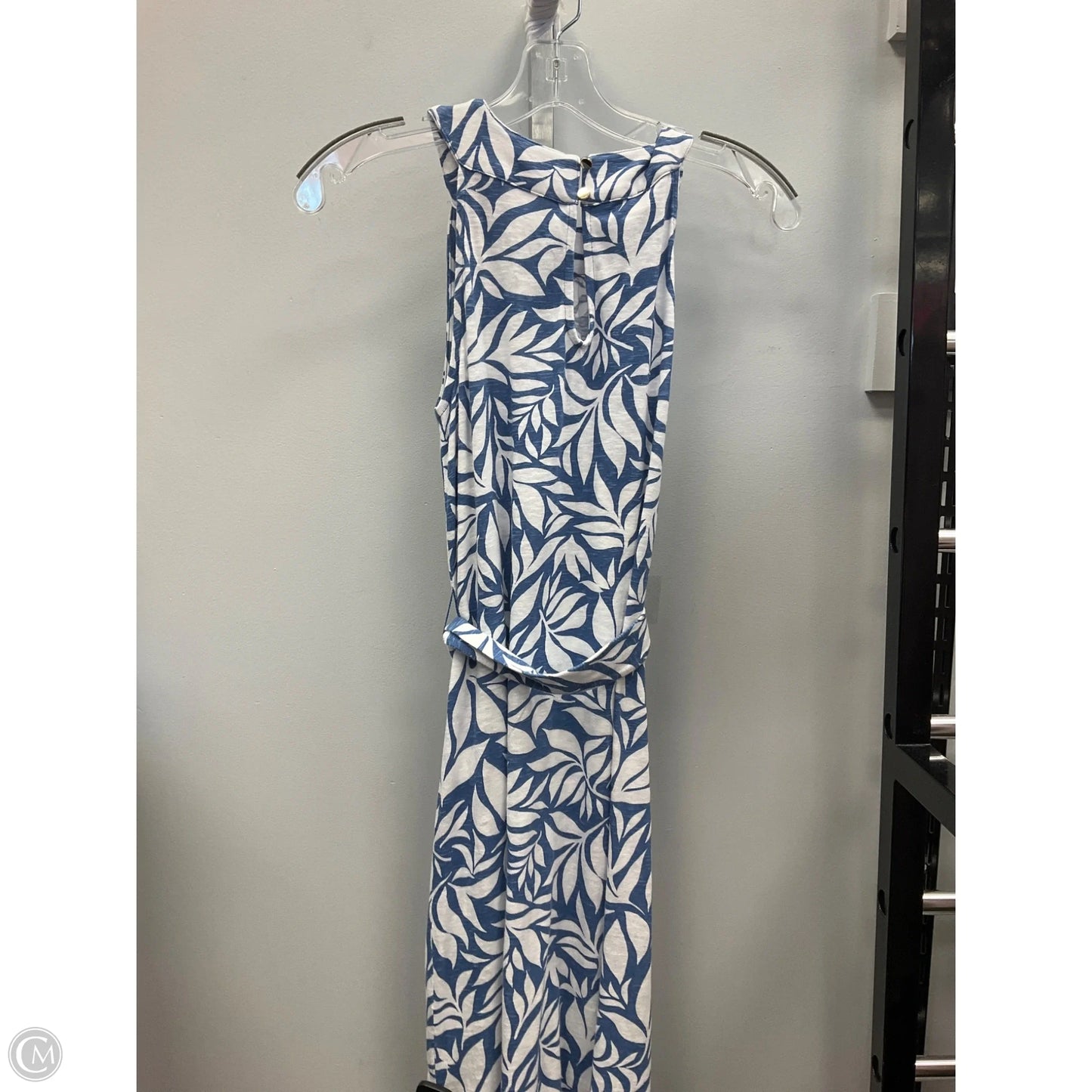 Dress Casual Midi By Talbots In Blue & White, Size: Sp