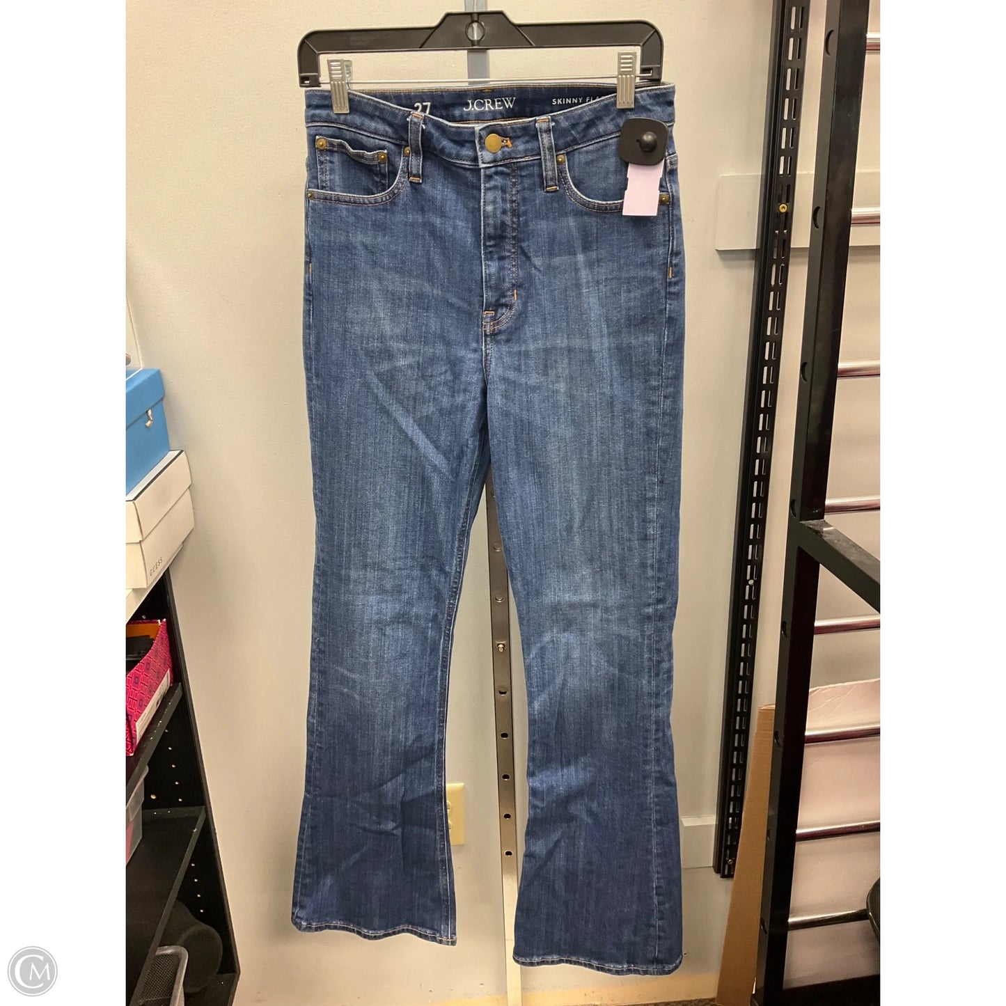 Jeans Flared By J. Crew In Blue Denim, Size: 4