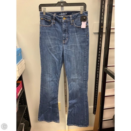 Jeans Flared By J. Crew In Blue Denim, Size: 4