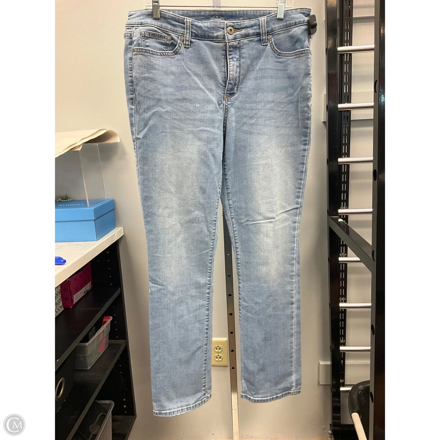 Jeans Straight By St Johns Bay In Blue Denim, Size: 12
