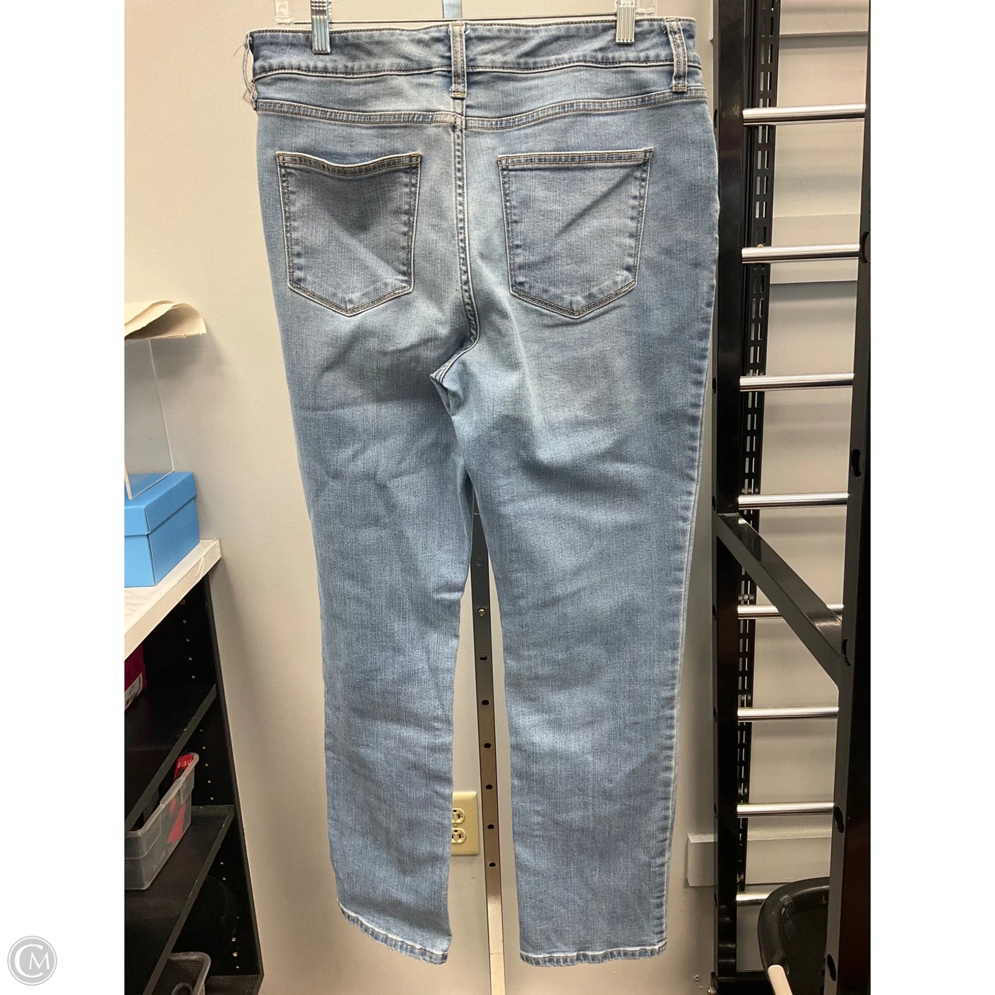 Jeans Straight By St Johns Bay In Blue Denim, Size: 12