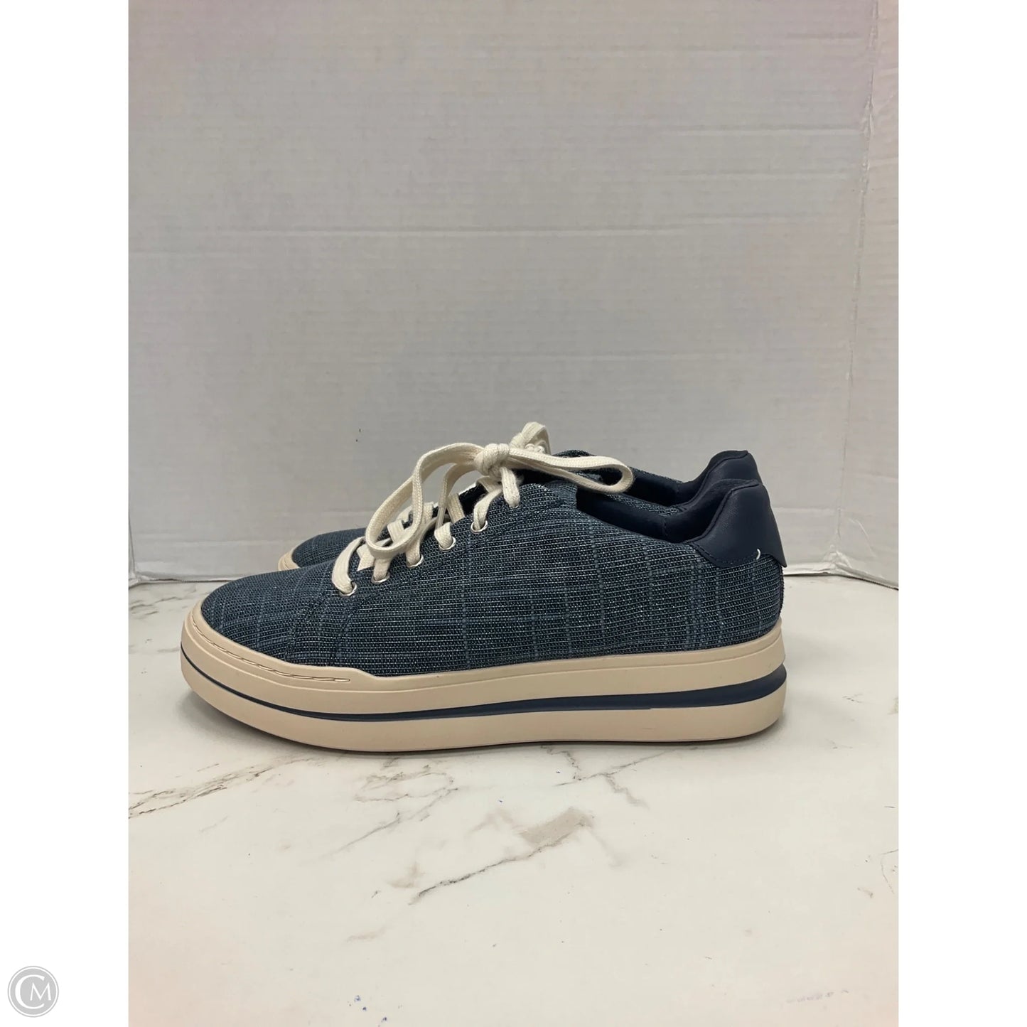 Shoes Sneakers By Clarks In Blue, Size: 8.5