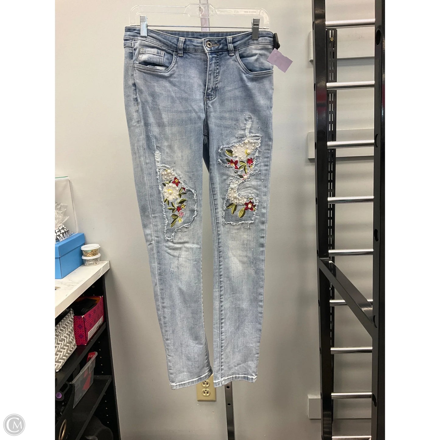 Jeans Skinny By Joseph Ribkoff In Blue Denim, Size: 8