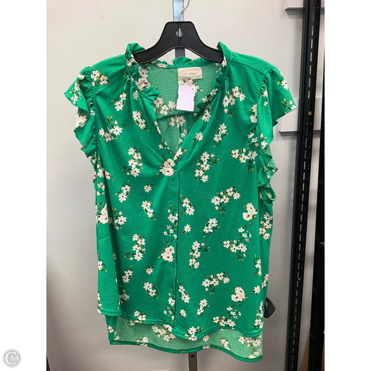 Top Sleeveless By Melloday In Green, Size: Xl