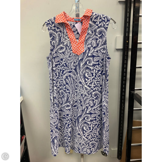 Dress Casual Short By J Mclaughlin In Blue & White, Size: S