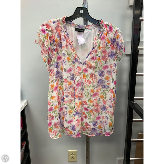 Top Sleeveless By Tamara H In Floral Print, Size: L