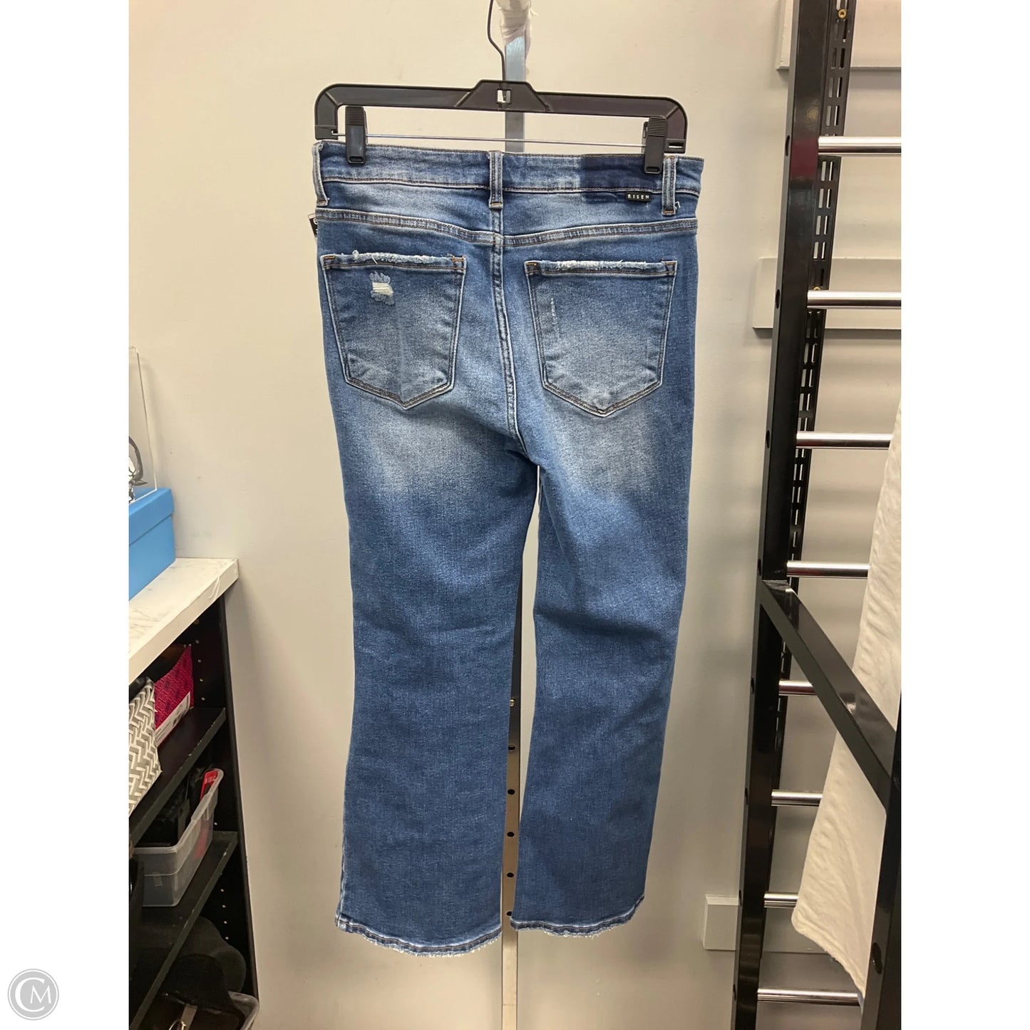 Jeans Flared By Risen In Blue Denim, Size: 4