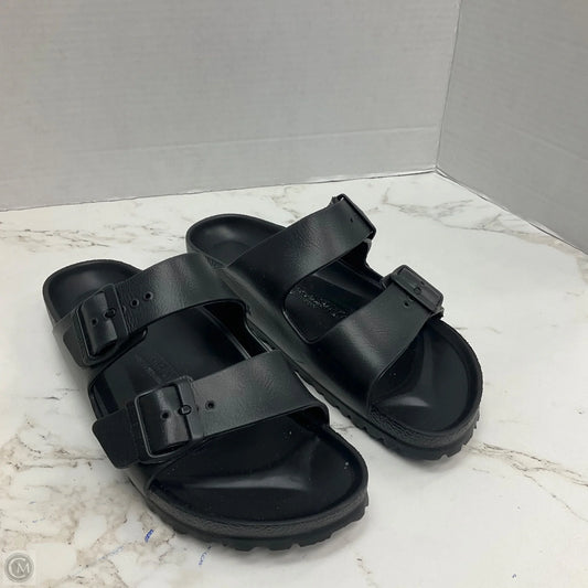 Sandals Flats By Birkenstock In Black, Size: 8.5