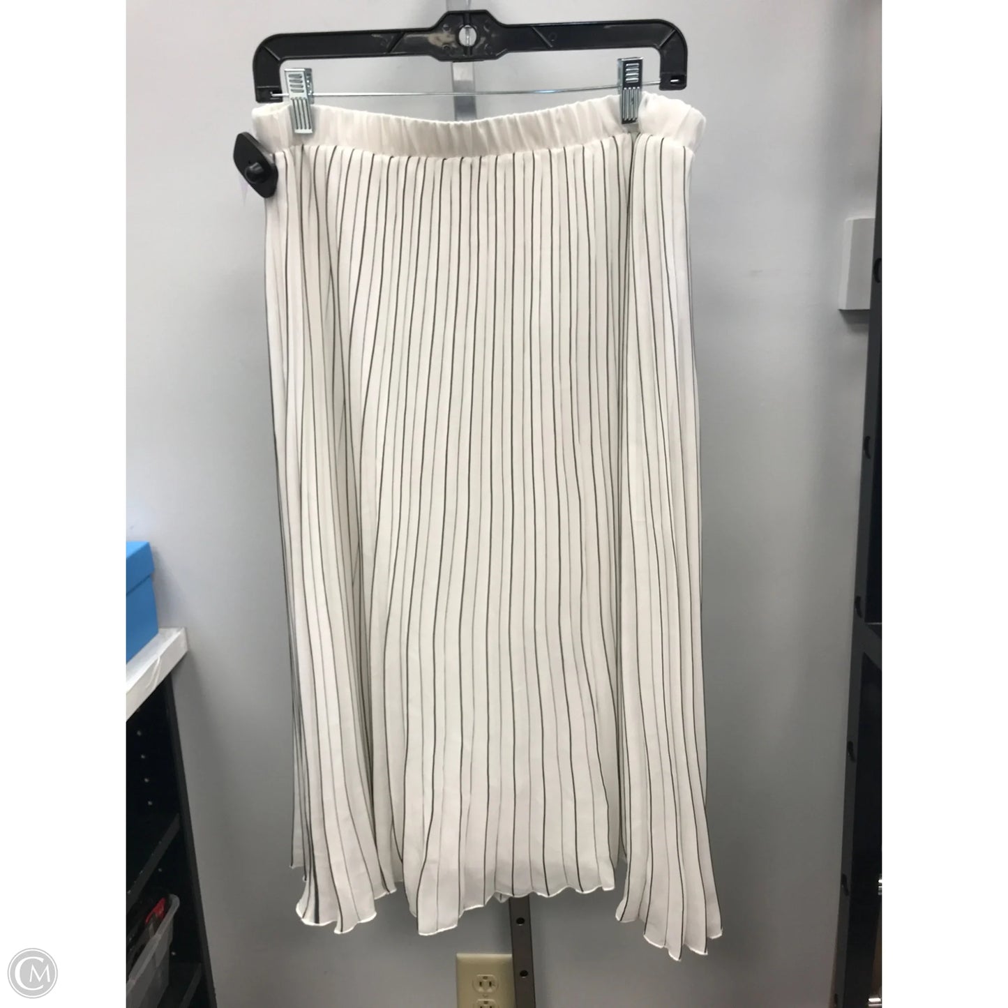 Skirt Midi By Wdny In Striped Pattern, Size: L