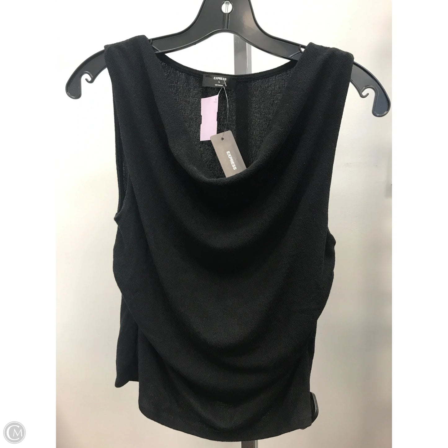 Top Sleeveless By Express In Black, Size: L