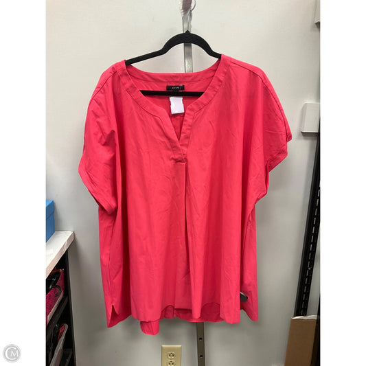 Top Short Sleeve By Alfani In Pink, Size: 3x