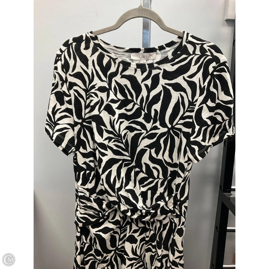 Dress Casual Short By Loft In Black & White, Size: Xl