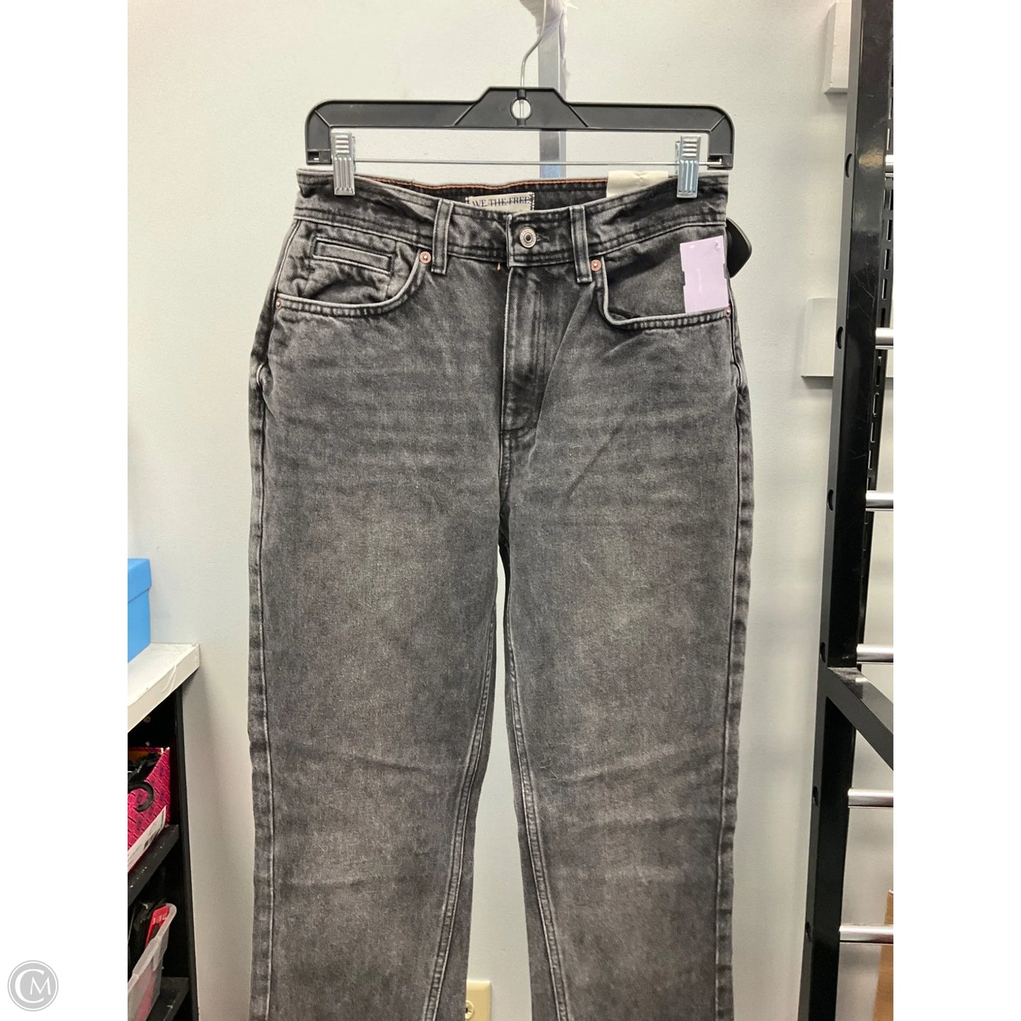 Jeans Straight By We The Free In Grey Denim, Size: 4